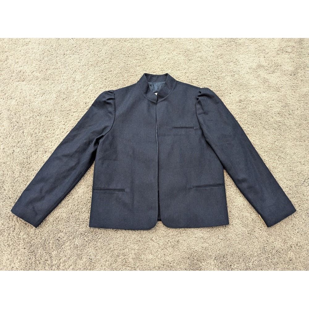 Vintage Ma Jennifer Blazer Jacket Womens 10 Petite Open Front Made in Canada‎